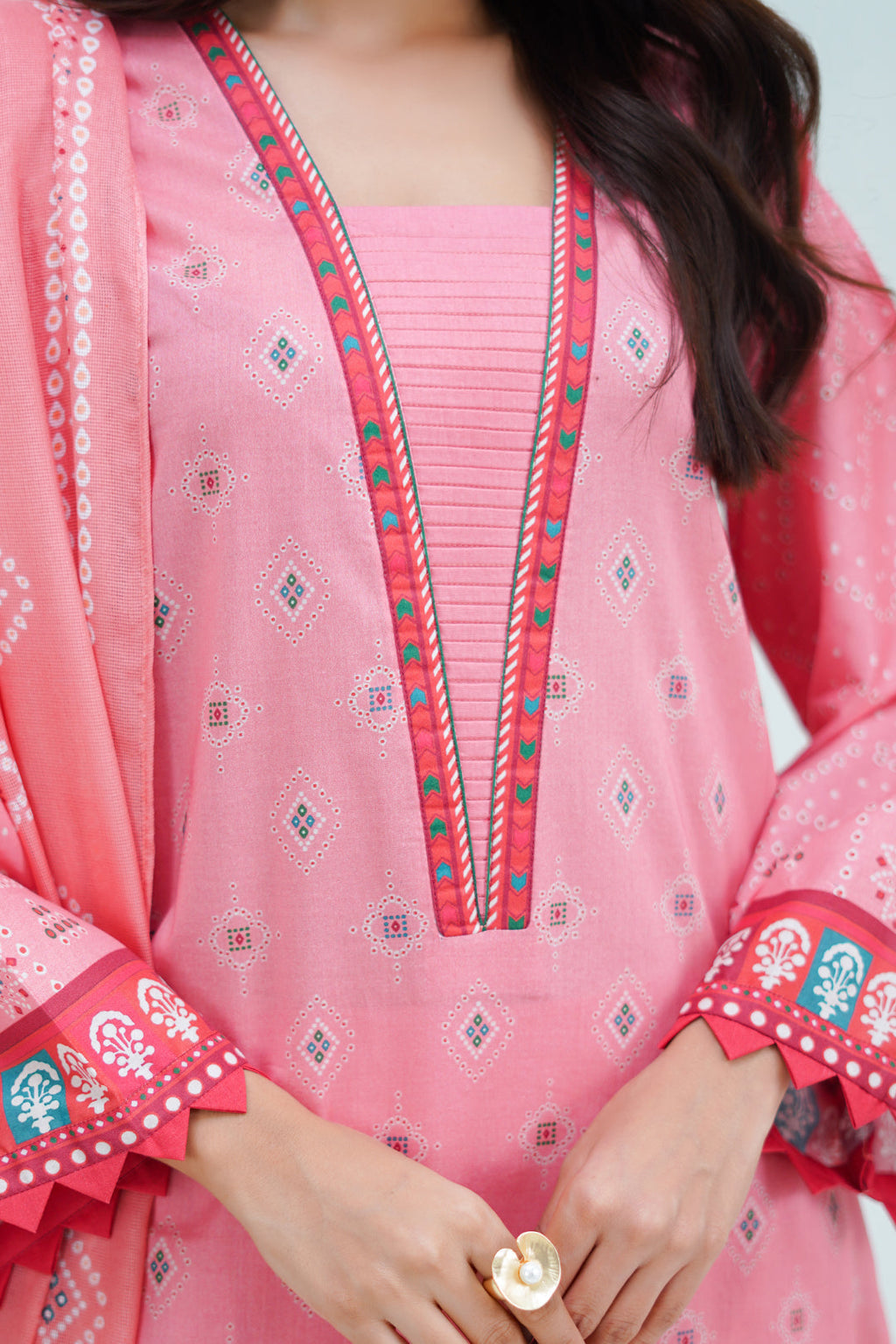 Zellbury | Unstitched 3 Piece Lawn | Shirt Shalwar Dupatta - 1719 - Libasekhas