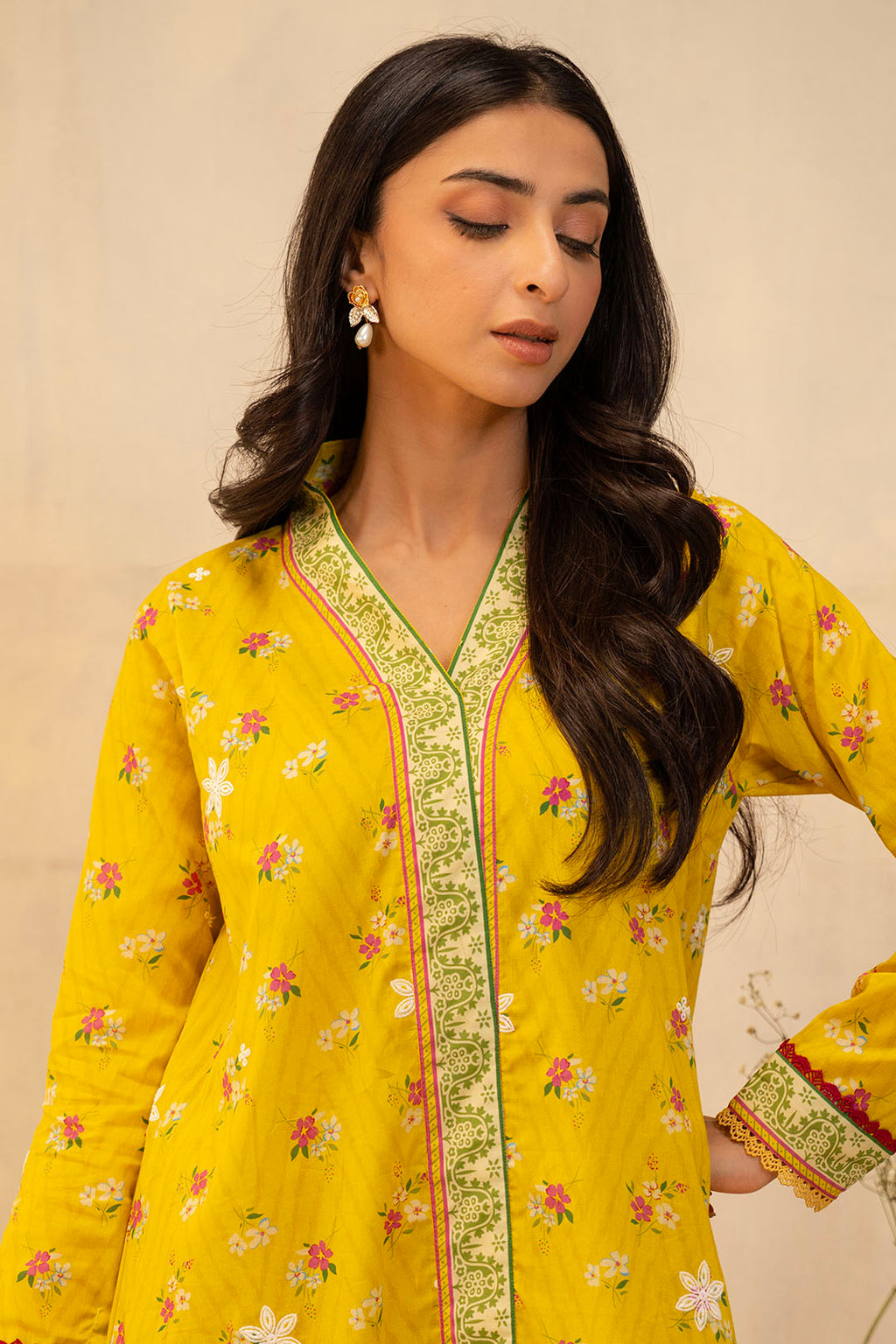 Zellbury | Unstitched 2 Piece Lawn | Embroidered Shirt Shalwar - 0098 - Libasekhas
