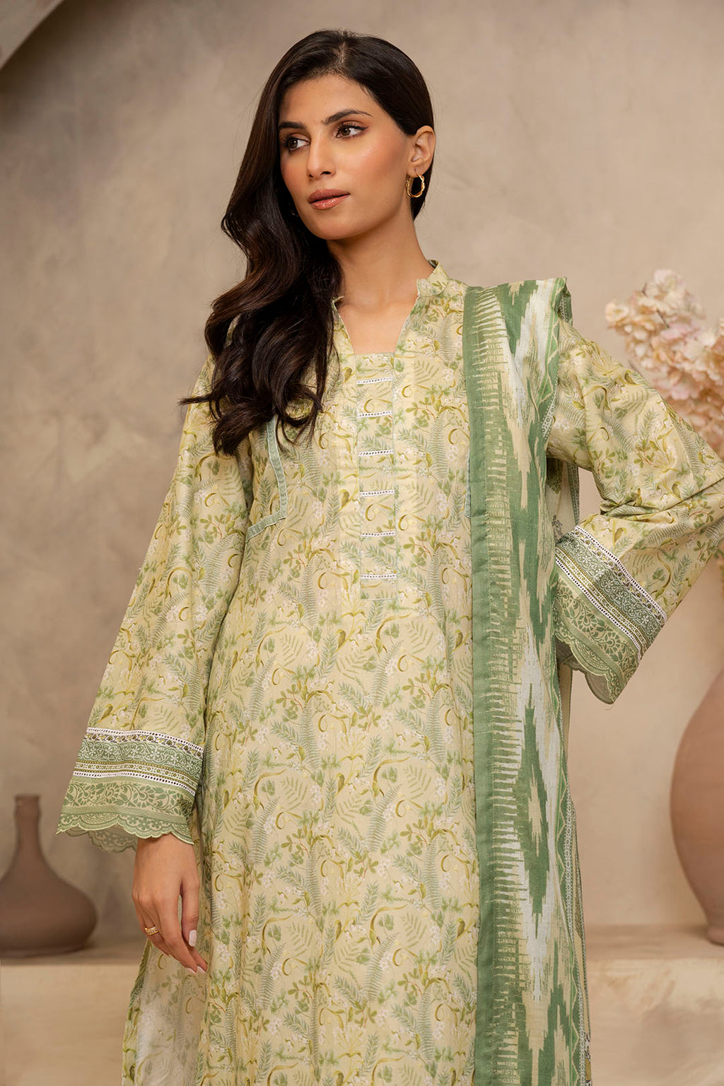 Zellbury | Unstitched 2 Piece Lawn | Shirt Dupatta - 0006 - Libasekhas