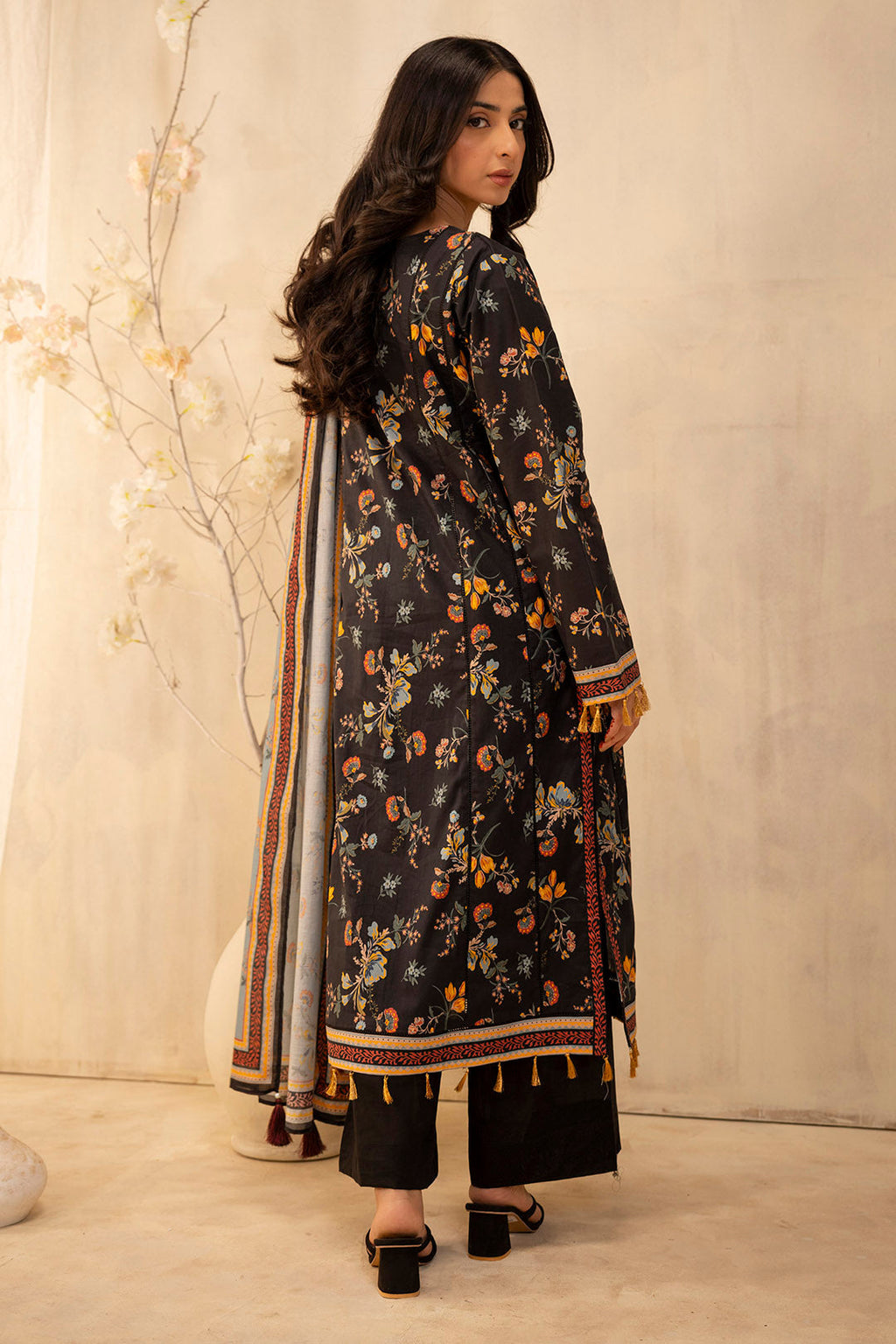 Zellbury | Unstitched 2 Piece Lawn | Shirt Dupatta - 0007 - Libasekhas