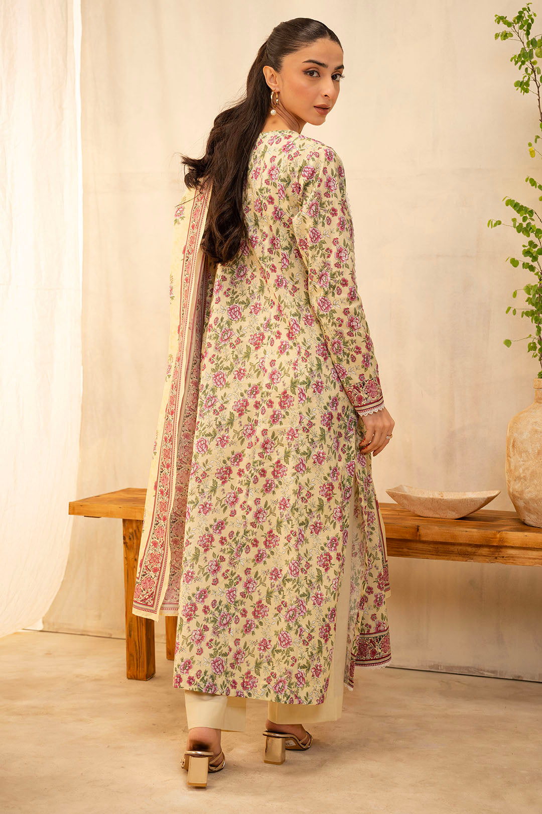 Zellbury | Unstitched 2 Piece Lawn | Shirt Dupatta - 0009 - Libasekhas
