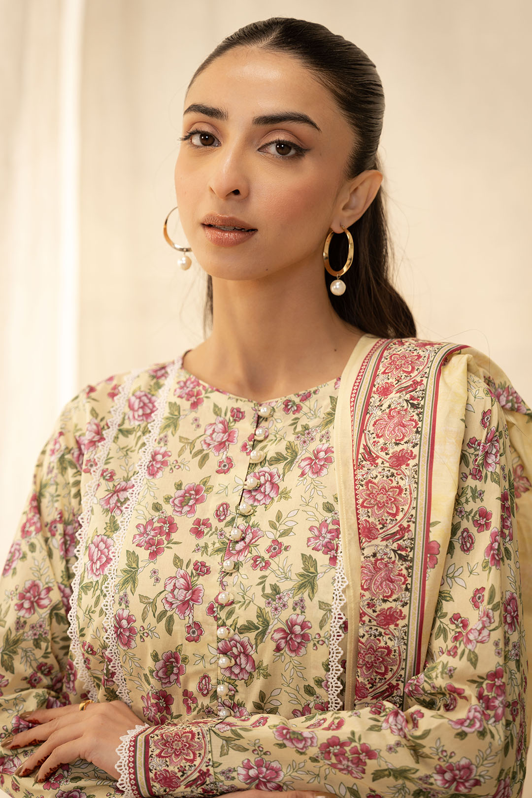 Zellbury | Unstitched 2 Piece Lawn | Shirt Dupatta - 0009 - Libasekhas