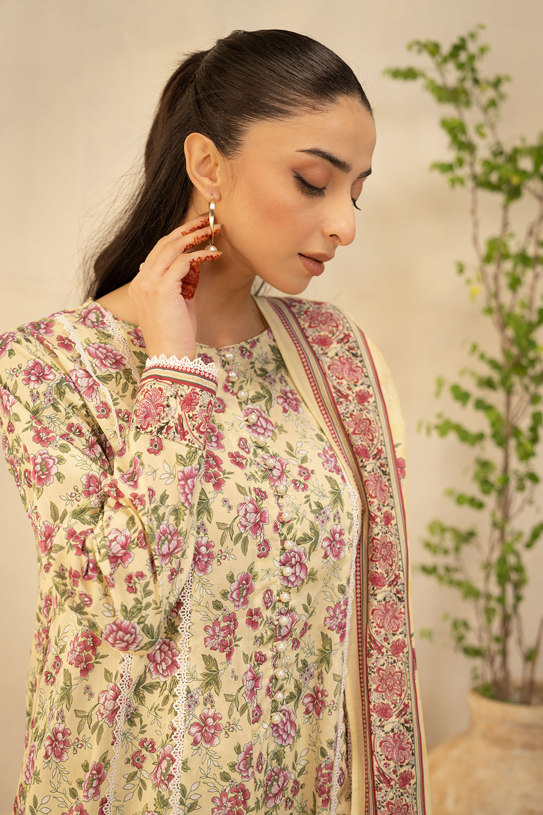 Zellbury | Unstitched 2 Piece Lawn | Shirt Dupatta - 0009 - Libasekhas