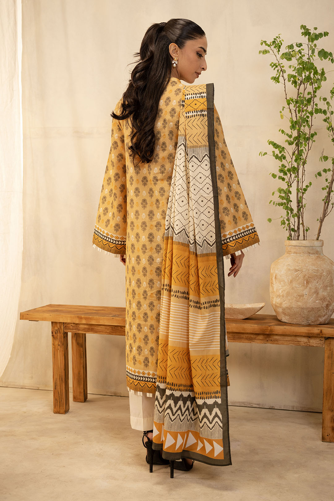 Zellbury | Unstitched 2 Piece Lawn | Shirt Dupatta - 0010 - Libasekhas