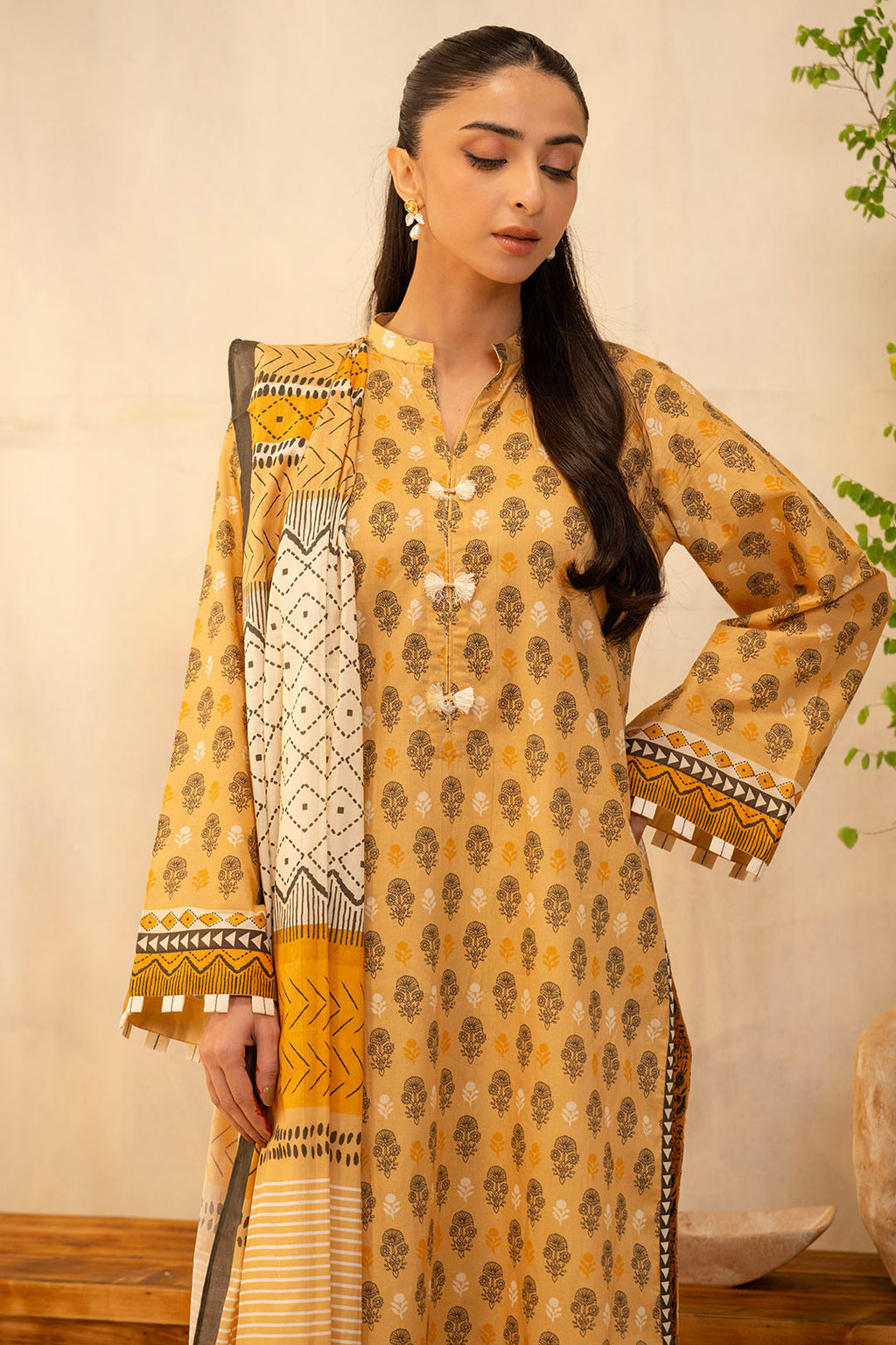 Zellbury | Unstitched 2 Piece Lawn | Shirt Dupatta - 0010 - Libasekhas