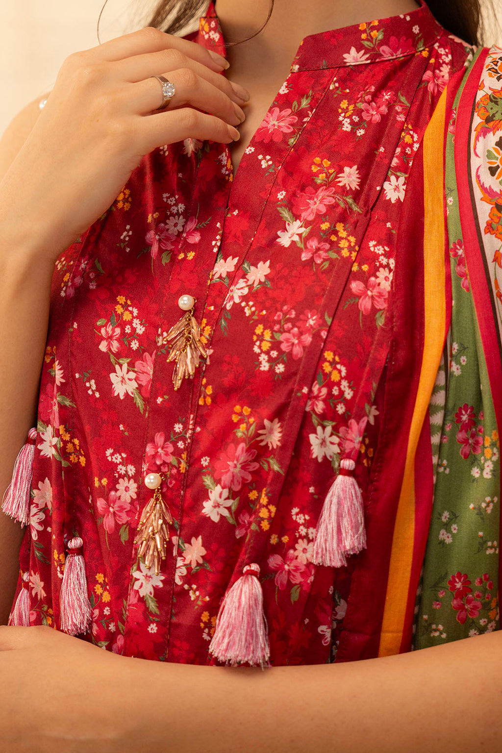 Zellbury | Unstitched 2 Piece Lawn | Shirt Dupatta - 0087 - Libasekhas