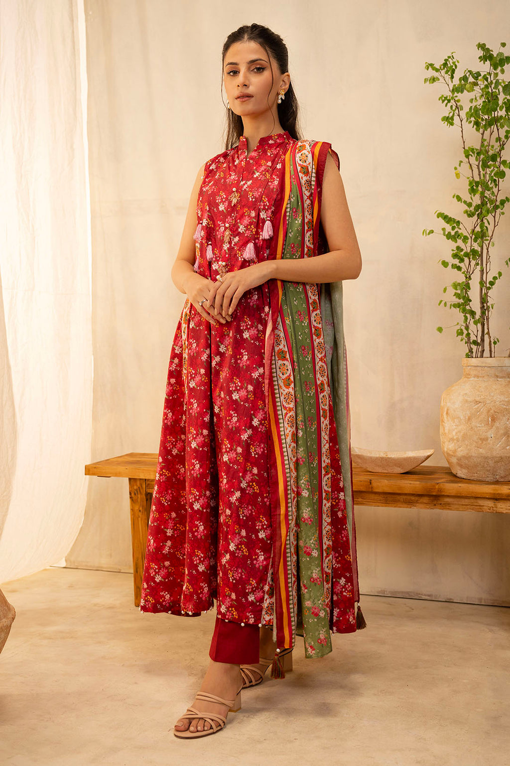 Zellbury | Unstitched 2 Piece Lawn | Shirt Dupatta - 0087 - Libasekhas