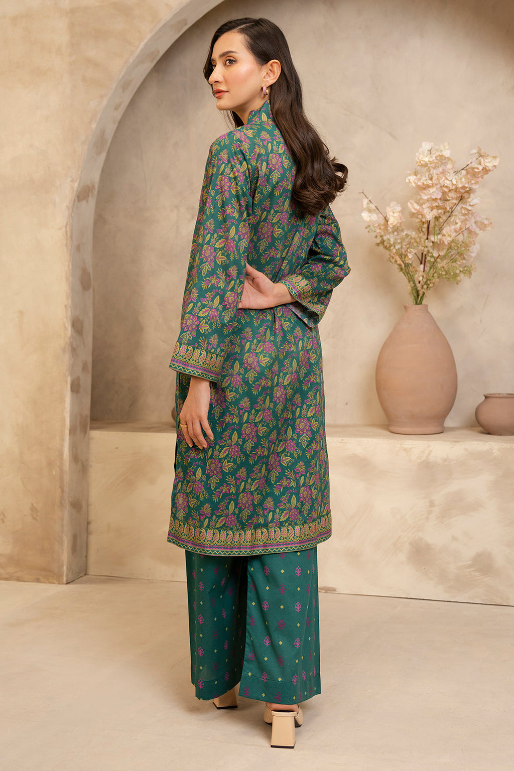 Zellbury | Unstitched 2 Piece Lawn | Shirt Shalwar - 0091 - Libasekhas