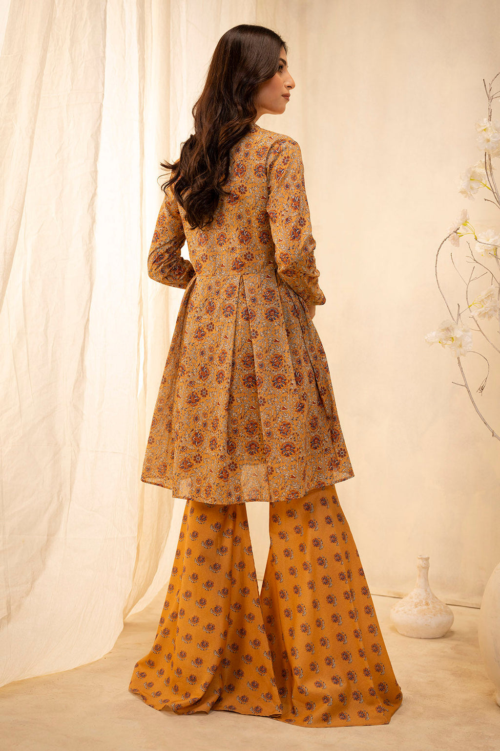 Zellbury | Unstitched 2 Piece Lawn | Shirt Shalwar - 0101 - Libasekhas