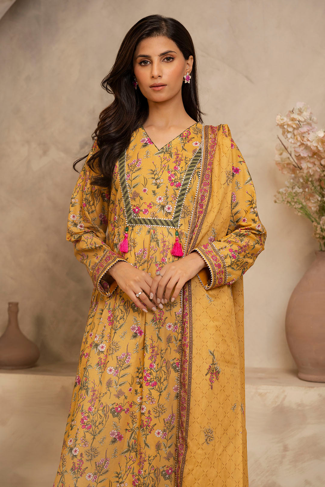 Zellbury | Unstitched 2 Piece Lawn | Shirt Dupatta - 0159 - Libasekhas