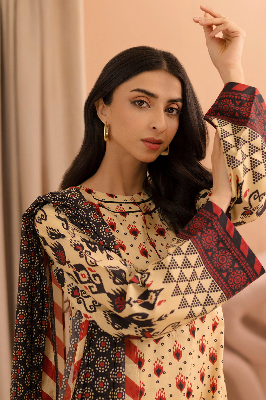 Zellbury | Unstitched 2 Piece Lawn | Shirt Dupatta - 0160 - Libasekhas