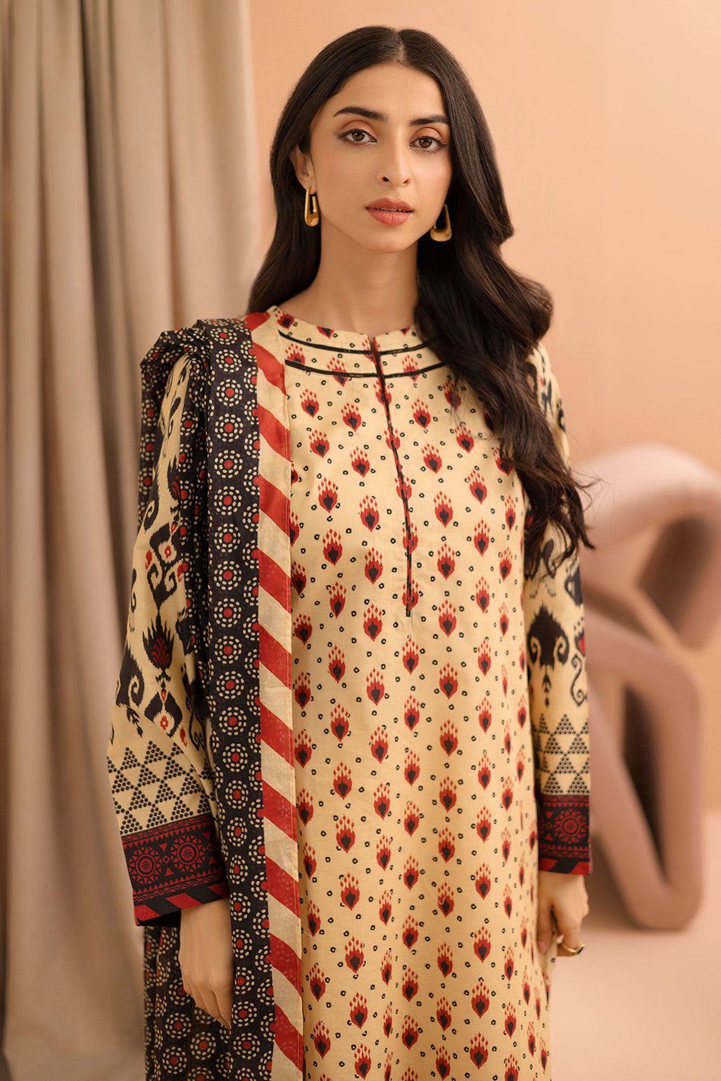 Zellbury | Unstitched 2 Piece Lawn | Shirt Dupatta - 0160 - Libasekhas