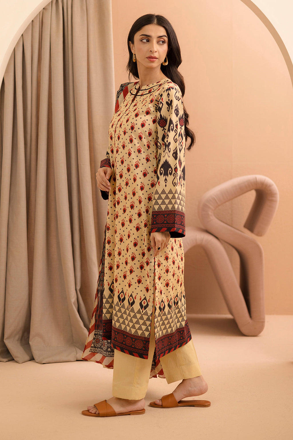 Zellbury | Unstitched 2 Piece Lawn | Shirt Dupatta - 0160 - Libasekhas