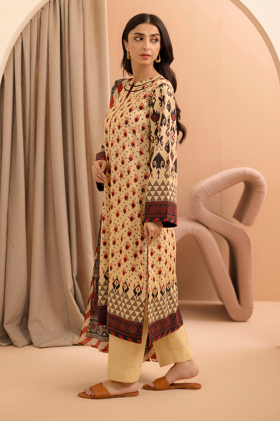 Zellbury | Unstitched 2 Piece Lawn | Shirt Dupatta - 0160 - Libasekhas