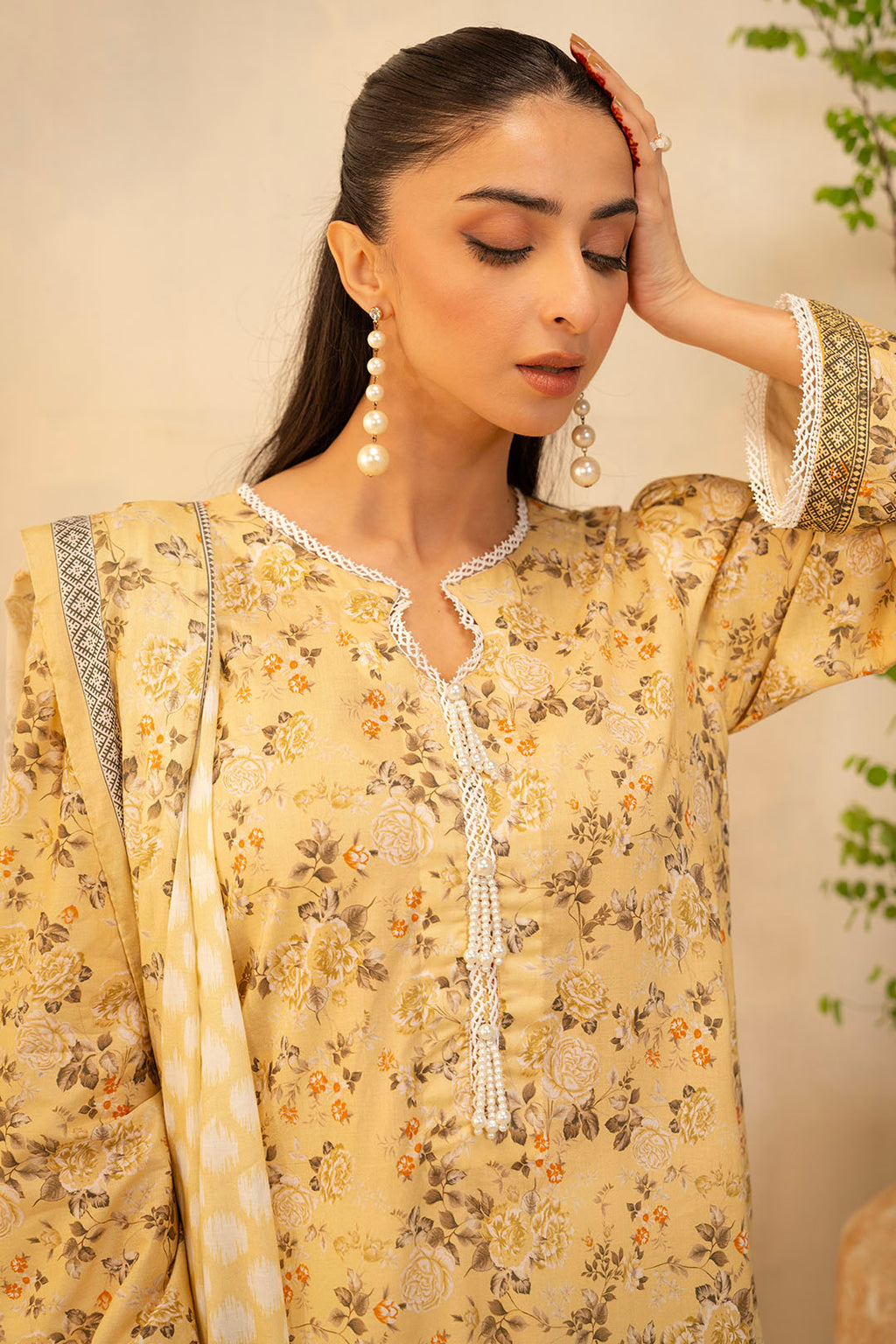 Zellbury | Unstitched 2 Piece Lawn | Shirt Dupatta - 0225 - Libasekhas