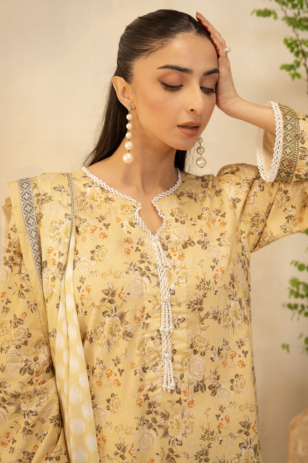 Zellbury | Unstitched 2 Piece Lawn | Shirt Dupatta - 0225 - Libasekhas