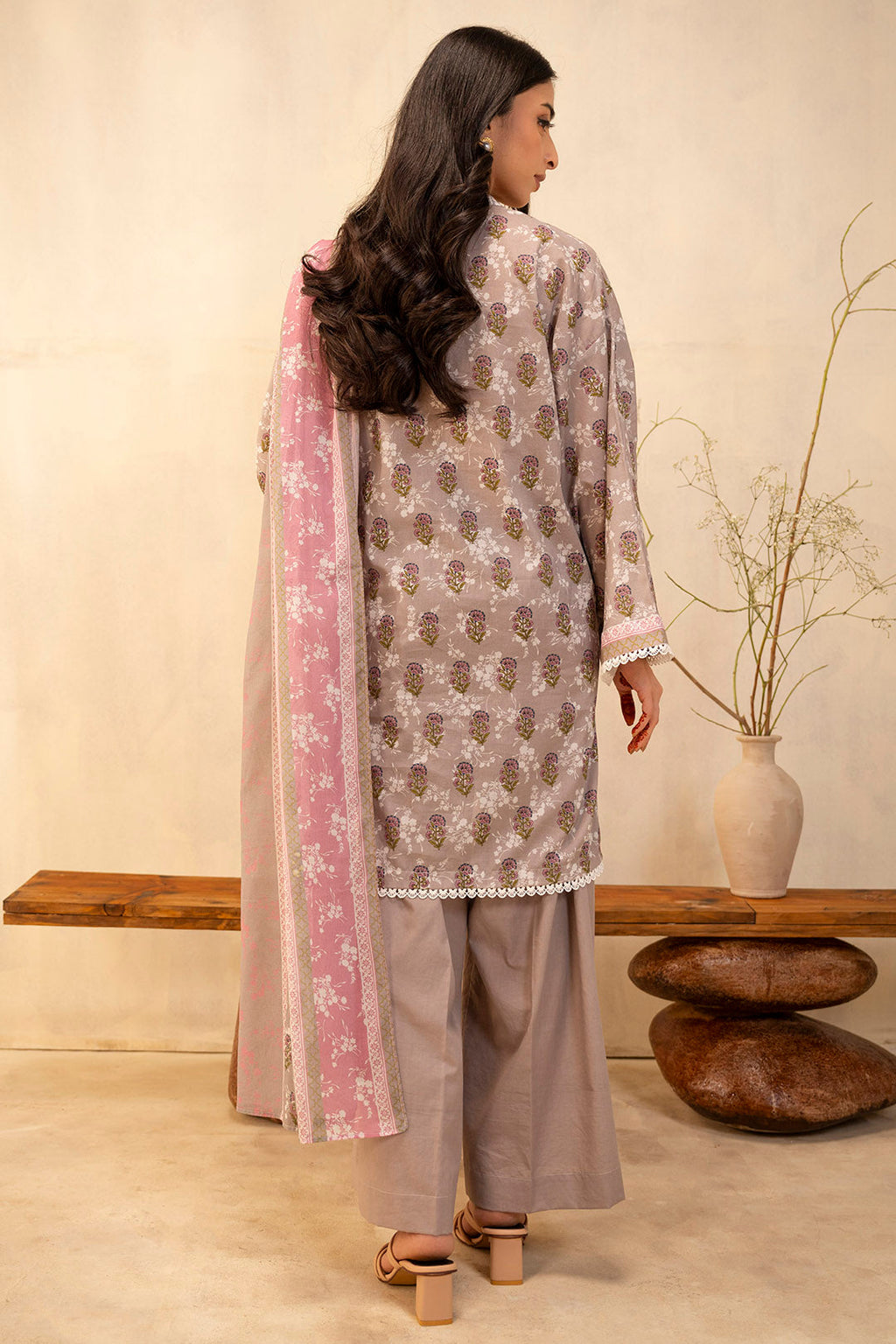 Zellbury | Unstitched 3 Piece Lawn | Shirt Shalwar Dupatta - 0029 - Libasekhas