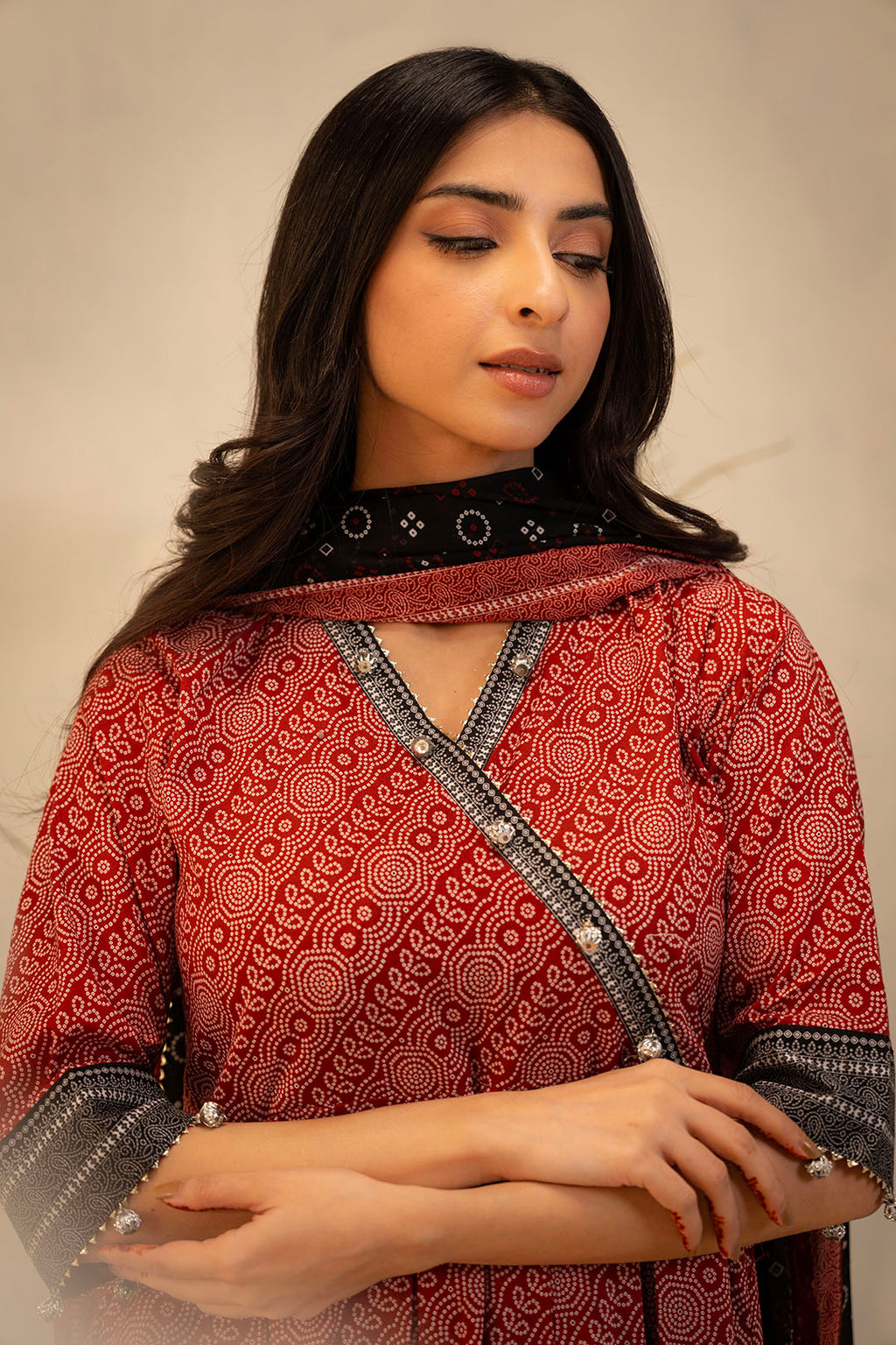 Zellbury | Unstitched 3 Piece Lawn | Shirt Shalwar Dupatta - 0033 - Libasekhas