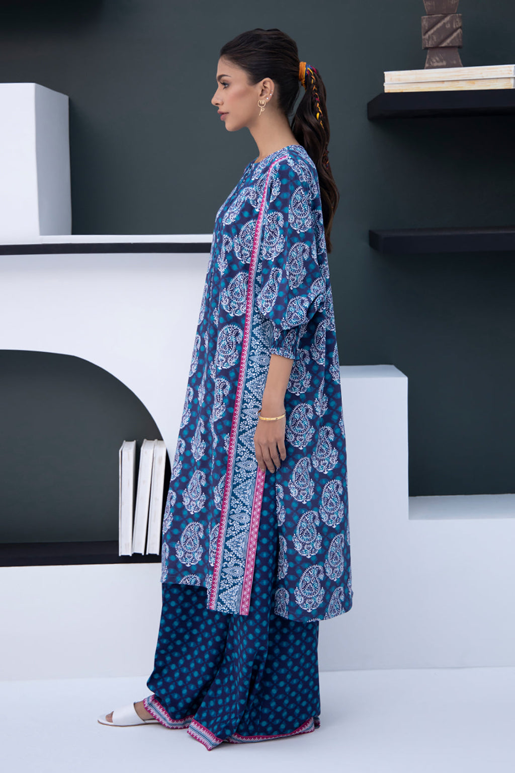Zellbury | Unstitched 2 Piece Viscose | Shirt Shalwar - 0789 - Libasekhas