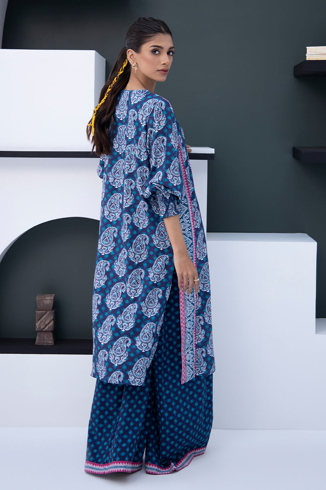 Zellbury | Unstitched 2 Piece Viscose | Shirt Shalwar - 0789 - Libasekhas