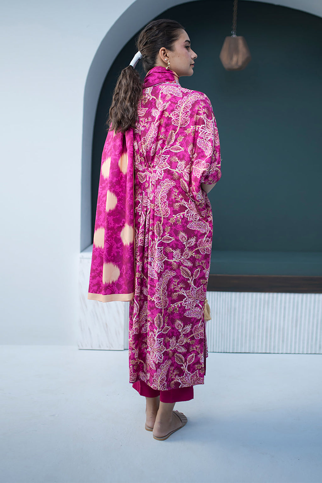 Zellbury | Unstitched 3 Piece Viscose | Shirt Shalwar Dupatta - 0819 - Libasekhas