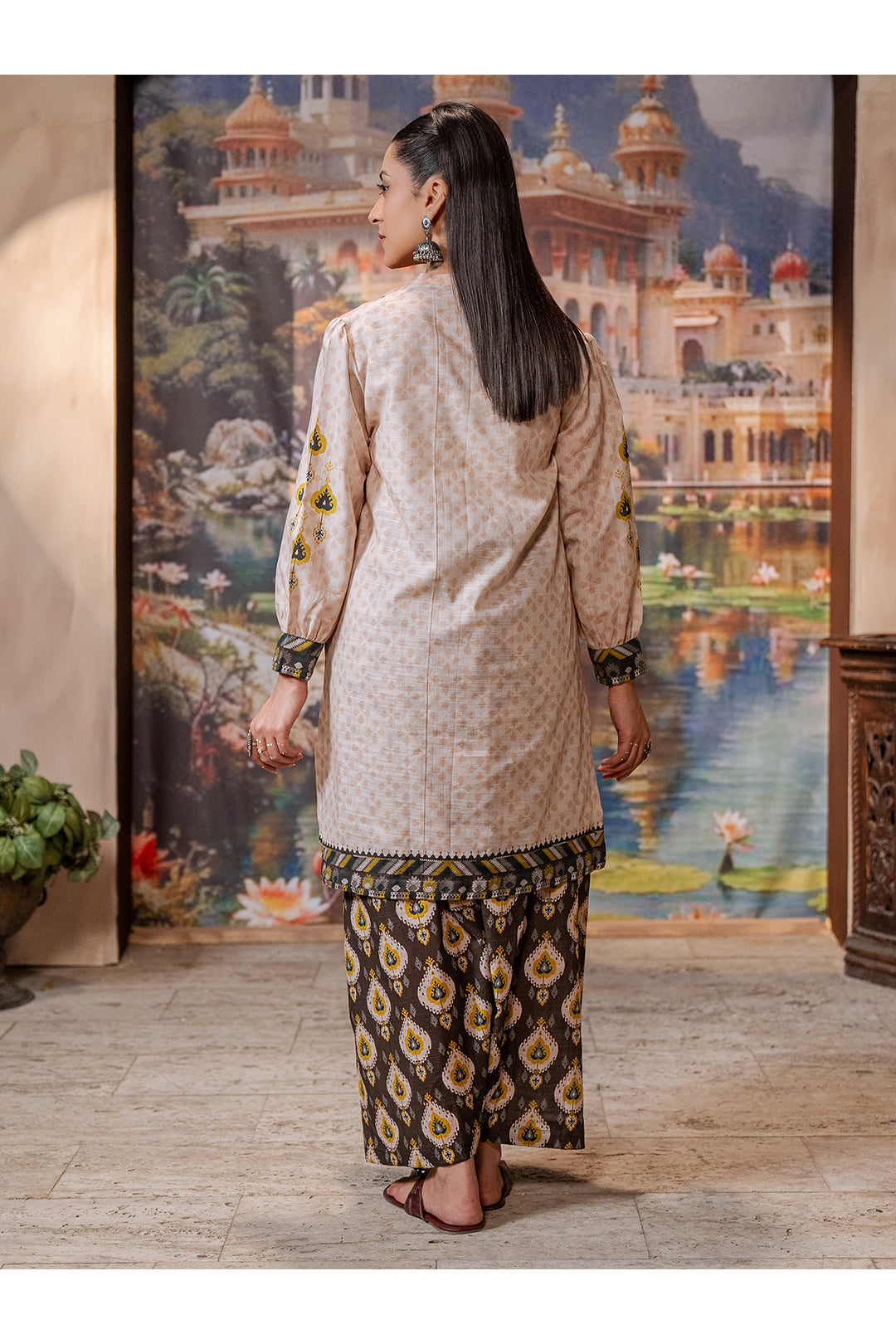 Zellbury | Unstitched 2 Piece Khaddar | Embroidered Shirt Shalwar - 0439 - Libasekhas