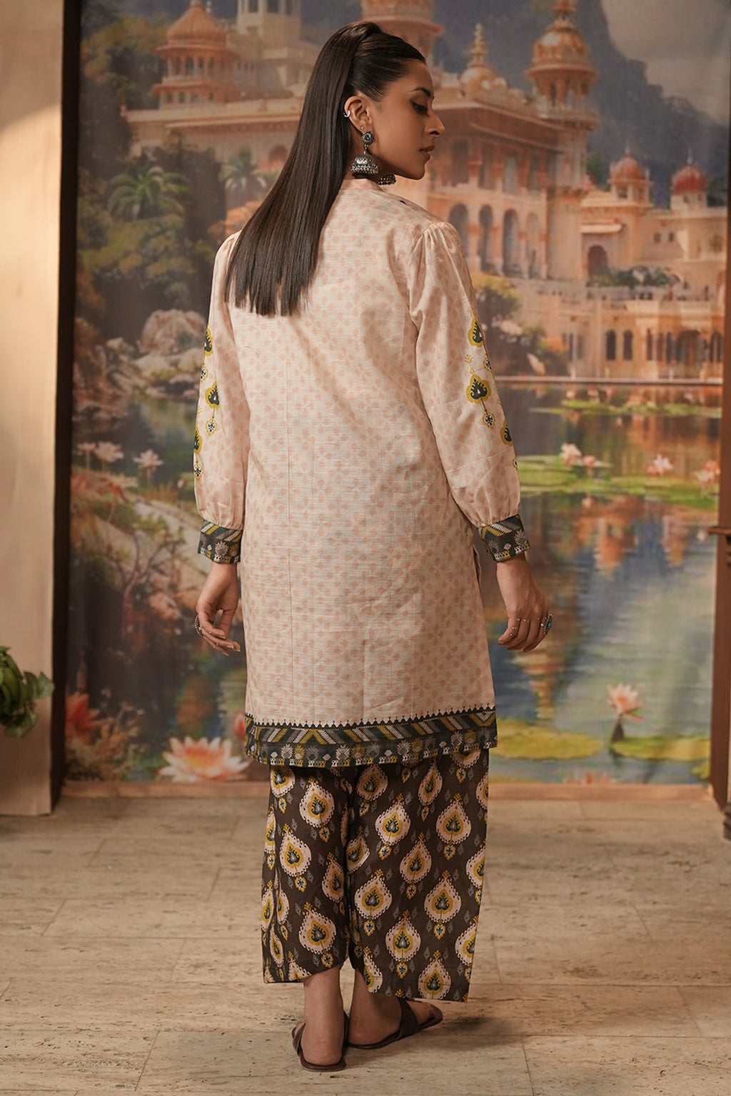 Zellbury | Unstitched 2 Piece Khaddar | Embroidered Shirt Shalwar - 0439 - Libasekhas