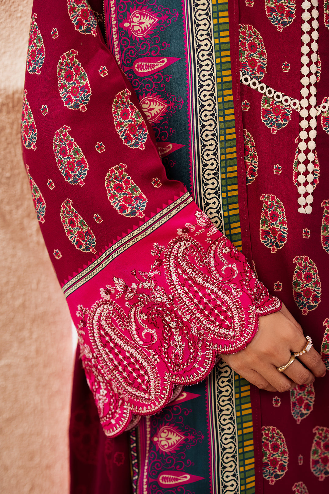 Zellbury | Unstitched 3 Piece Viscose | Embroidered Shirt Shalwar Dupatta - 0228 - Libasekhas
