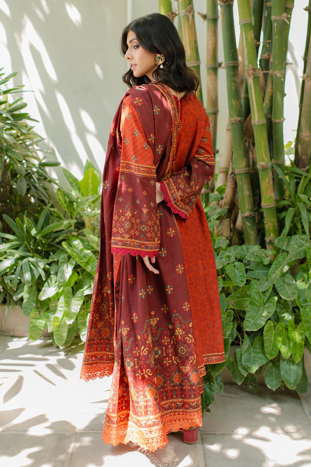 Zellbury | Unstitched 3 Piece Khaddar | Embroidered Shirt Shalwar Dupatta - 0233 - Libasekhas