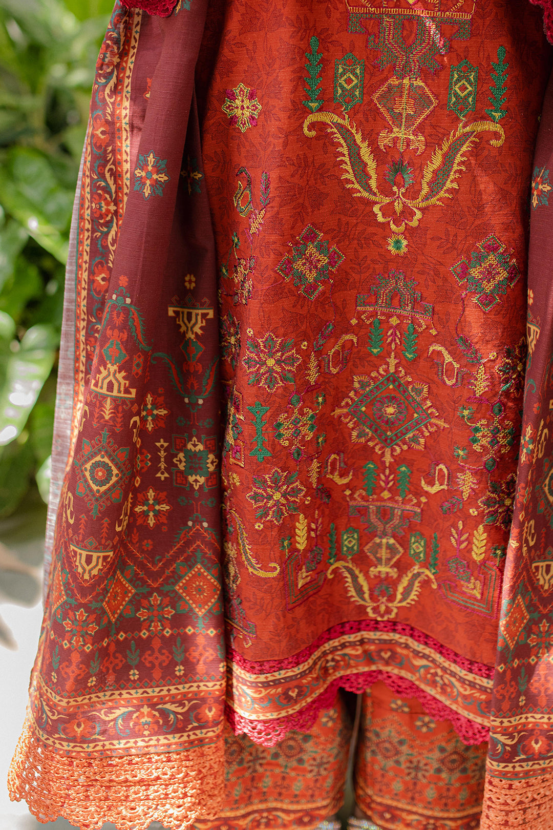 Zellbury | Unstitched 3 Piece Khaddar | Embroidered Shirt Shalwar Dupatta - 0233 - Libasekhas