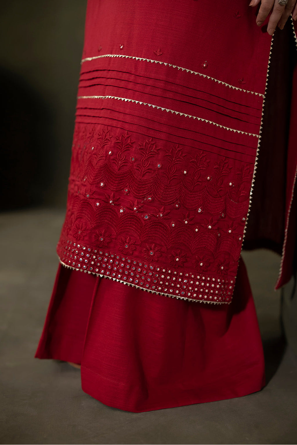 Zellbury | Unstitched 3 Piece Khaddar | Embroidered Shirt Shalwar Dupatta - 0238 - Libasekhas