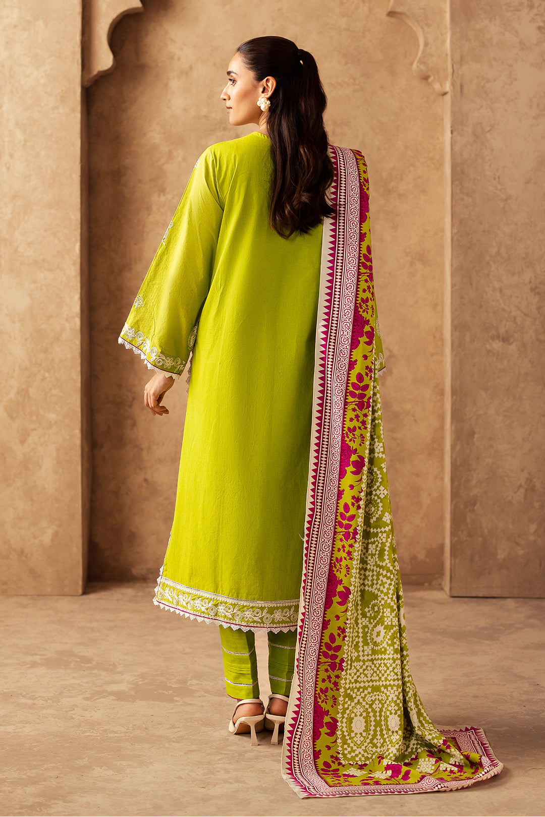 Zellbury | Unstitched 3 Piece Khaddar | Embroidered Shirt Shalwar Shawl - 0316 - Libasekhas