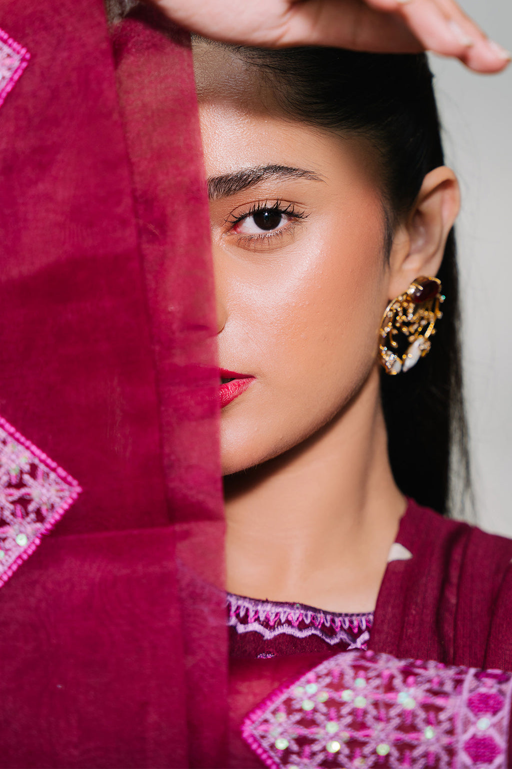 Zellbury | Unstitched 3 Piece Khaddar | Embroidered Shirt Shalwar Dupatta - 0319 - Libasekhas