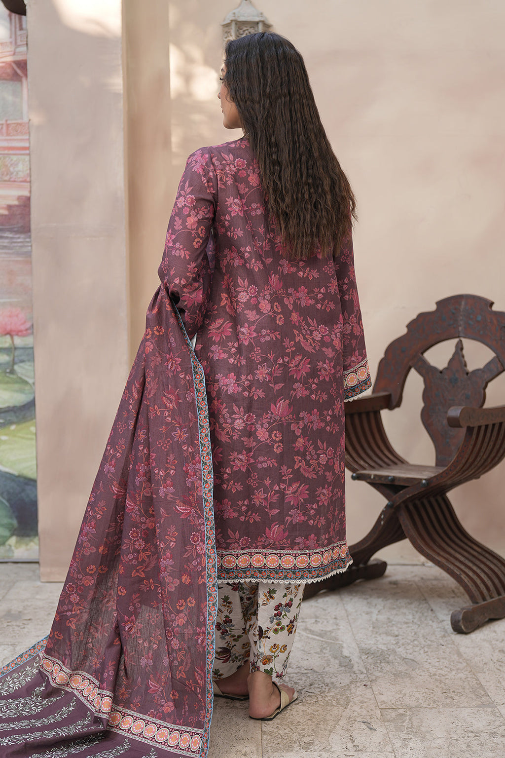 Zellbury | Unstitched 3 Piece Khaddar | Embroidered Shirt Shalwar Dupatta - 0402 - Libasekhas