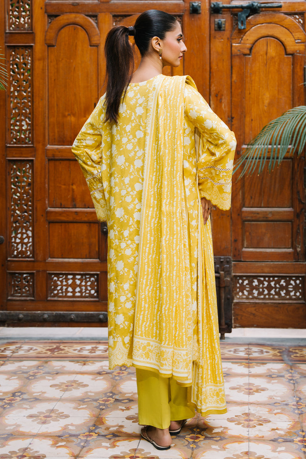 Zellbury | Unstitched 2 Piece Viscose | Shirt Dupatta - 0162 - Libasekhas