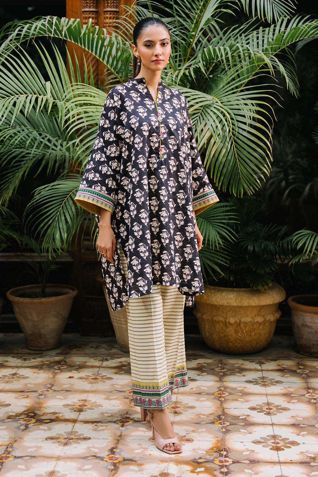Zellbury | Unstitched 2 Piece Khaddar | Shirt Shalwar - 0166 - Libasekhas