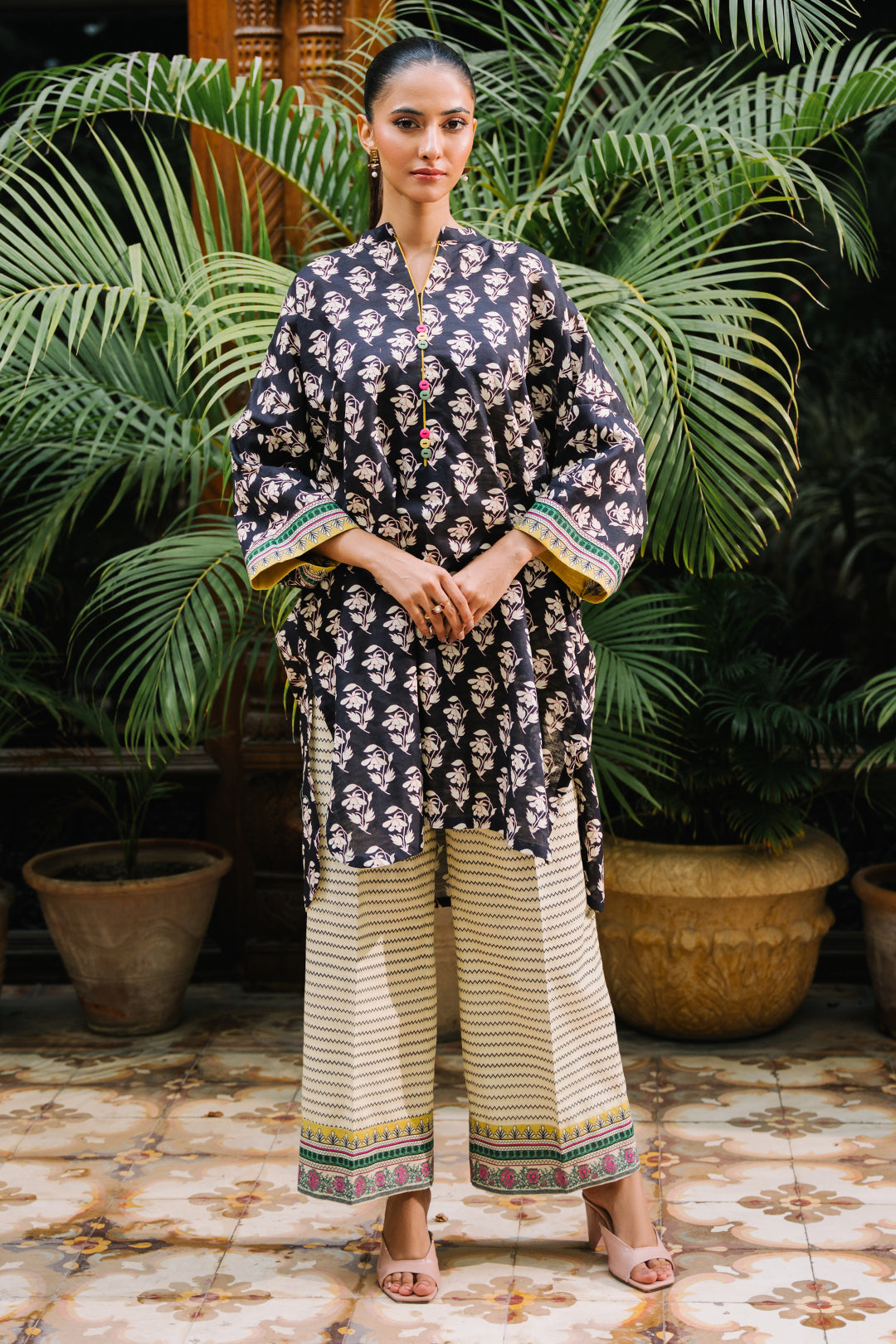 Zellbury | Unstitched 2 Piece Khaddar | Shirt Shalwar - 0166 - Libasekhas