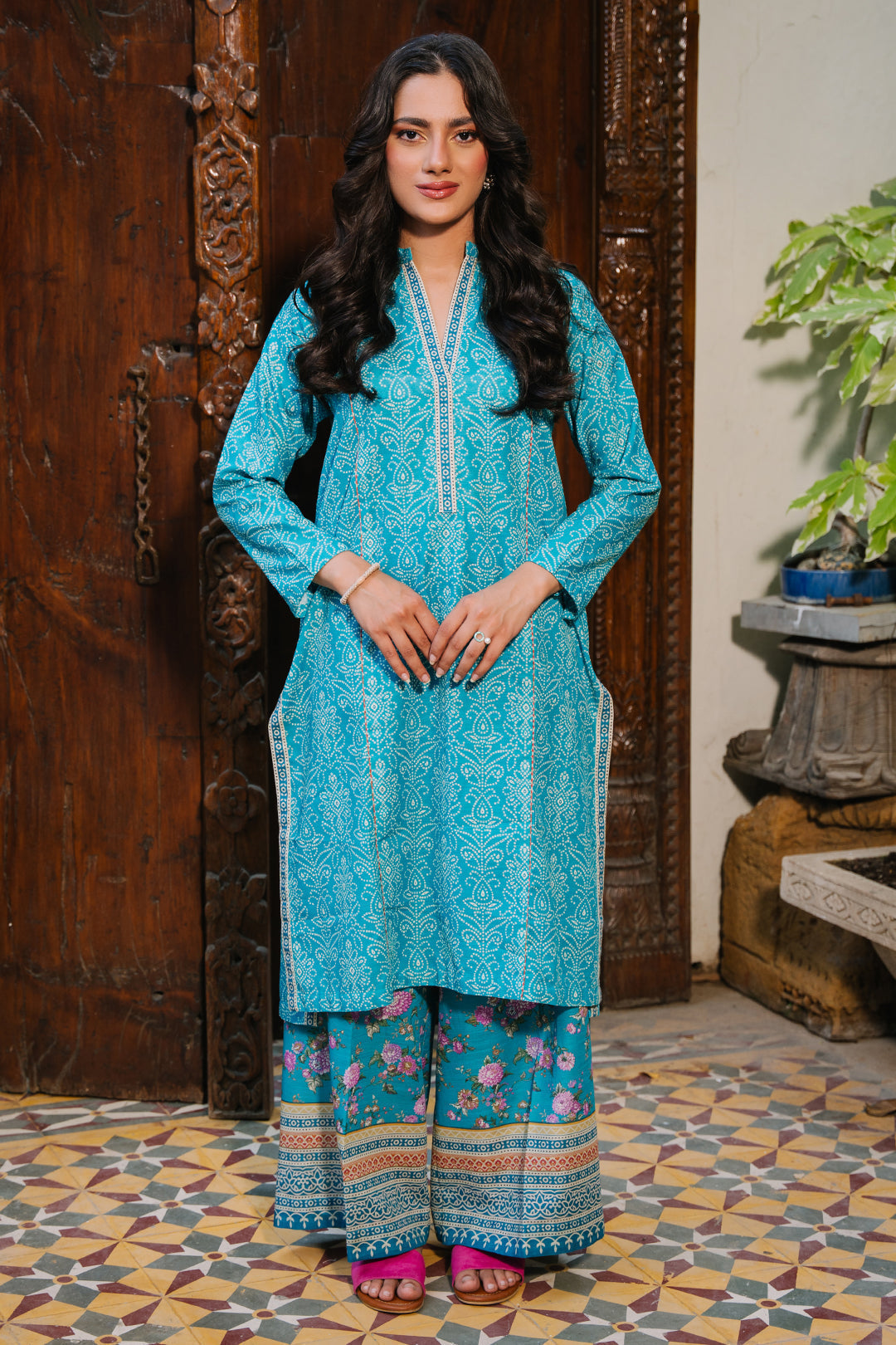 Zellbury | Unstitched 2 Piece Khaddar | Shirt Shalwar - 0168 - Libasekhas
