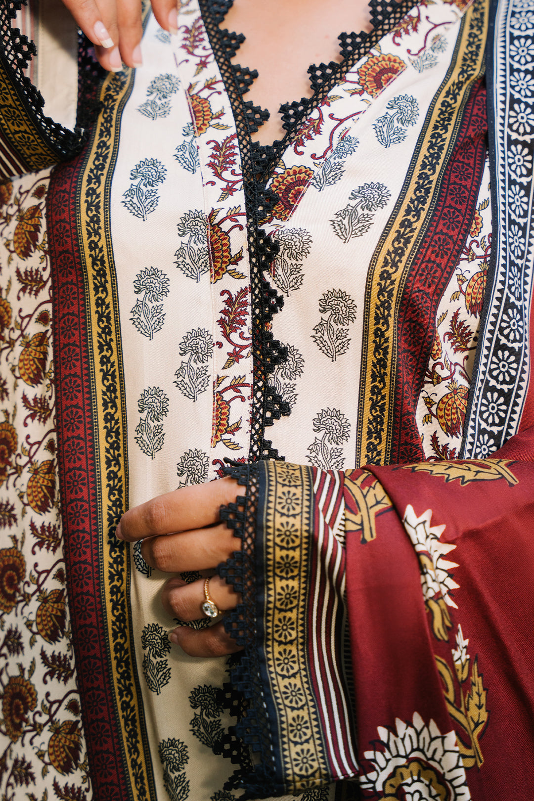 Zellbury | Unstitched 2 Piece Viscose | Shirt Dupatta - 0254 - Libasekhas
