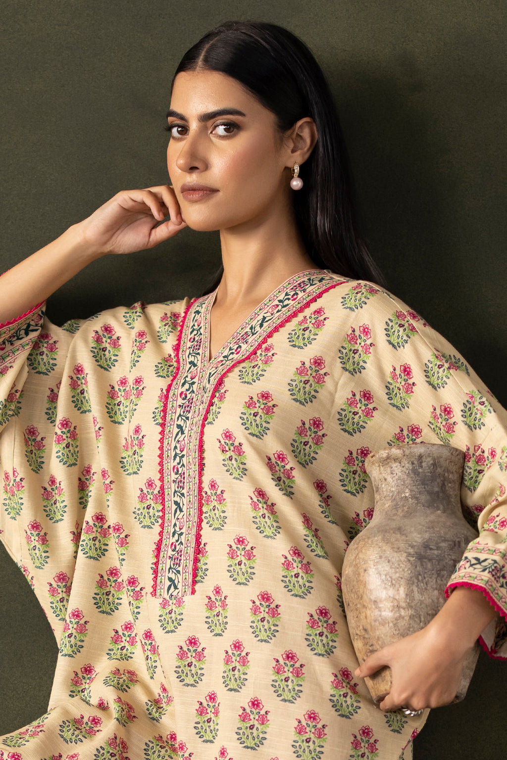 Zellbury | Unstitched 2 Piece Khaddar | Shirt Shalwar - 0256 - Libasekhas
