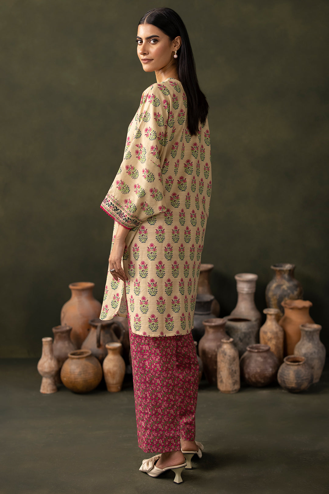 Zellbury | Unstitched 2 Piece Khaddar | Shirt Shalwar - 0256 - Libasekhas