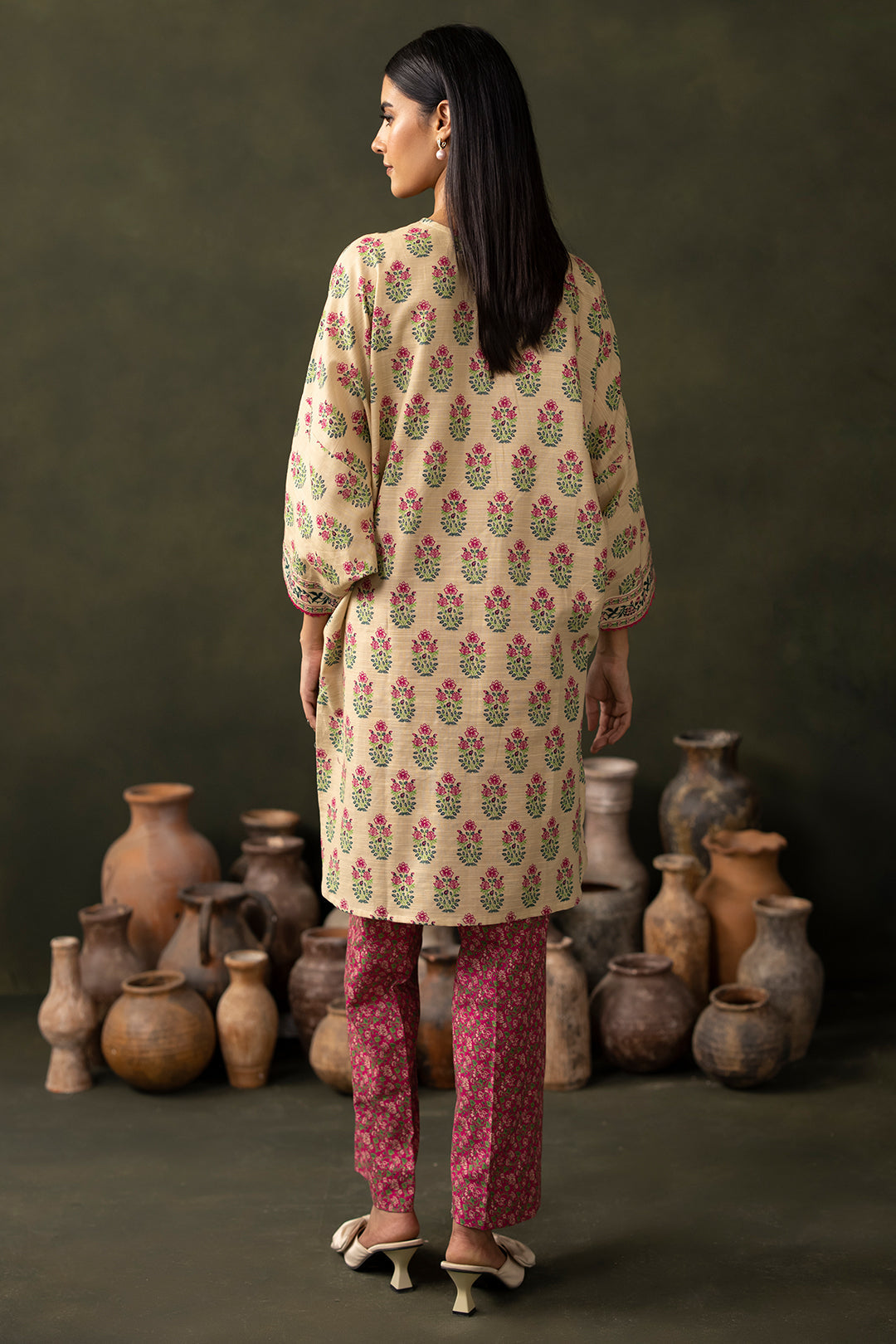 Zellbury | Unstitched 2 Piece Khaddar | Shirt Shalwar - 0256 - Libasekhas