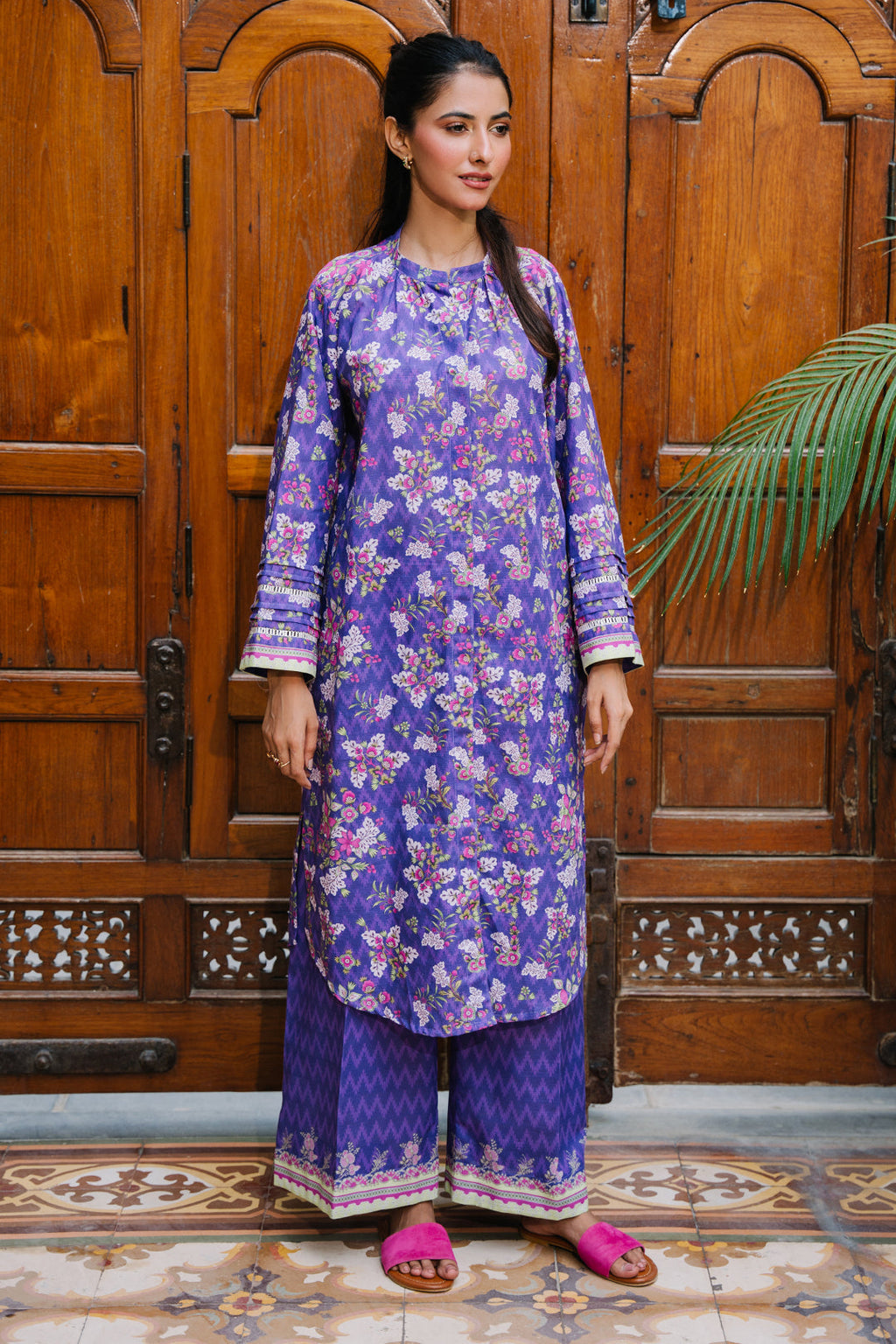 Zellbury | Unstitched 2 Piece Khaddar | Shirt Shalwar - 0259 - Libasekhas