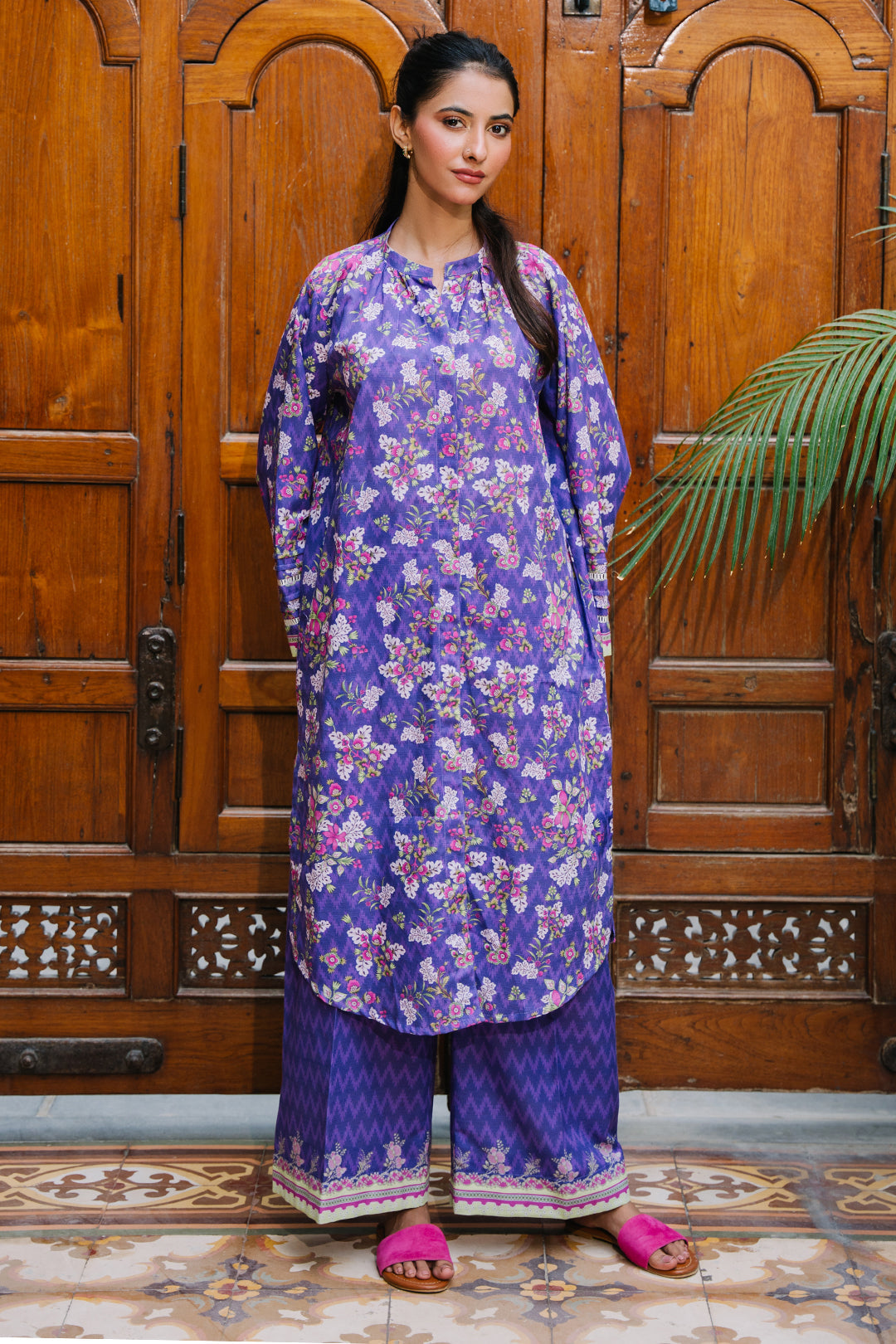 Zellbury | Unstitched 2 Piece Khaddar | Shirt Shalwar - 0259 - Libasekhas