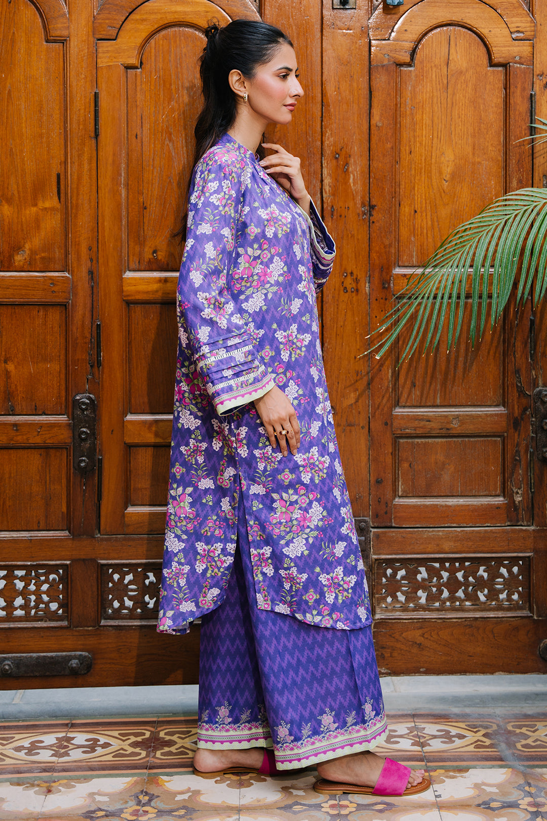 Zellbury | Unstitched 2 Piece Khaddar | Shirt Shalwar - 0259 - Libasekhas