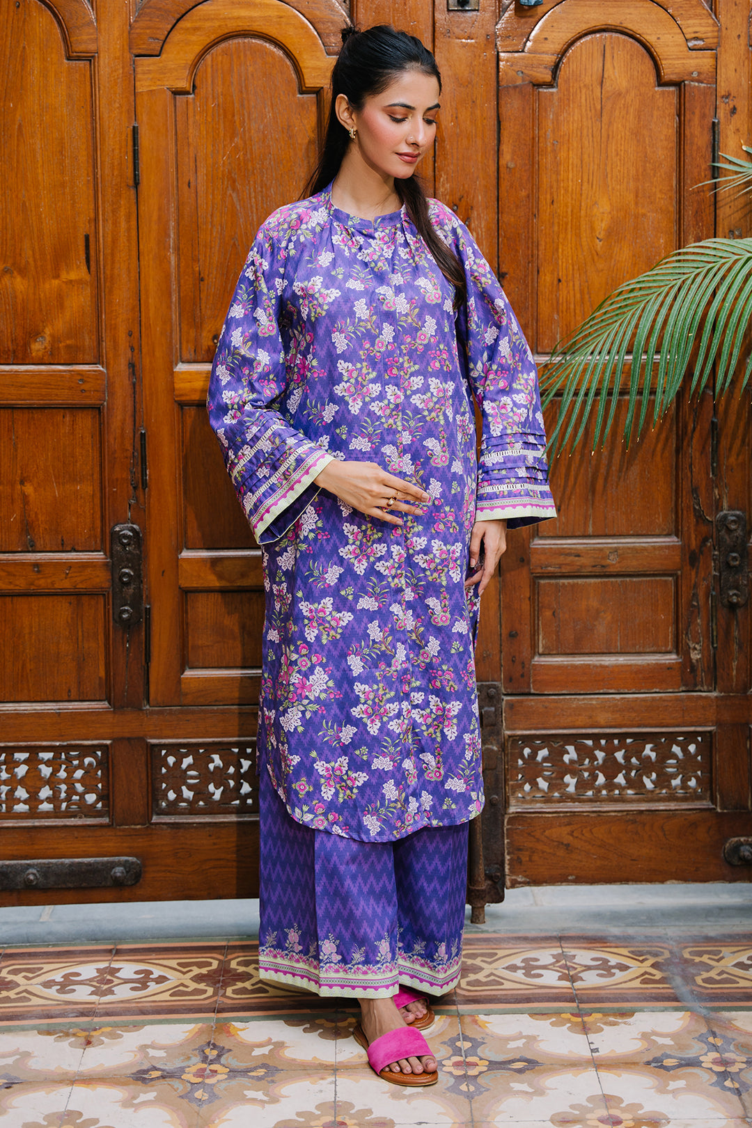Zellbury | Unstitched 2 Piece Khaddar | Shirt Shalwar - 0259 - Libasekhas