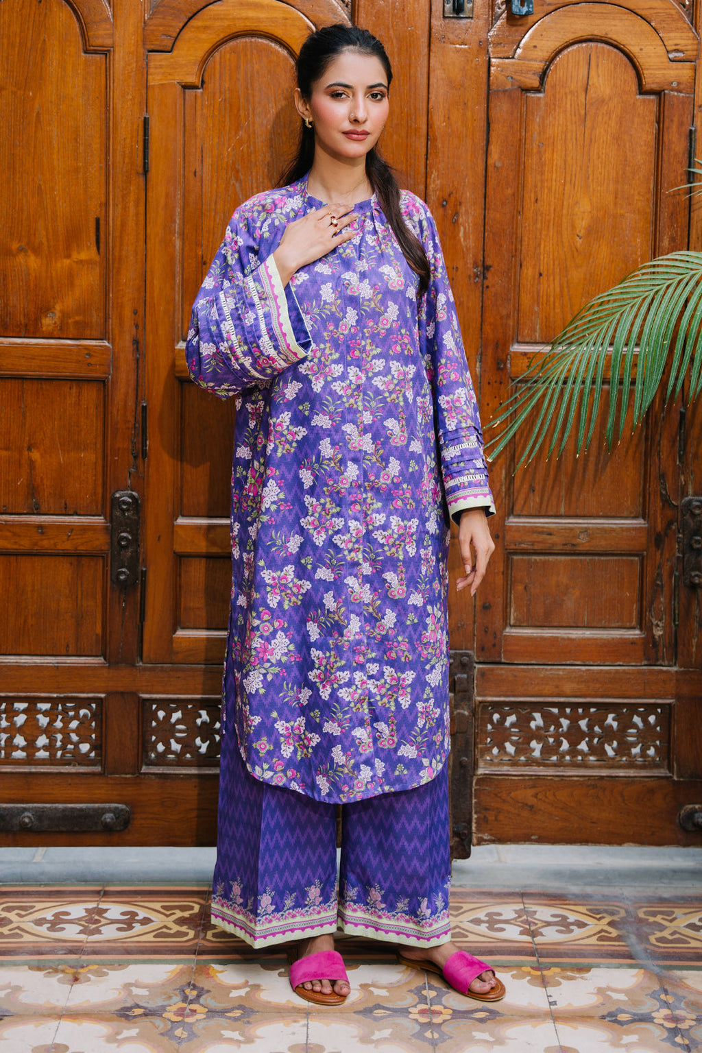 Zellbury | Unstitched 2 Piece Khaddar | Shirt Shalwar - 0259 - Libasekhas