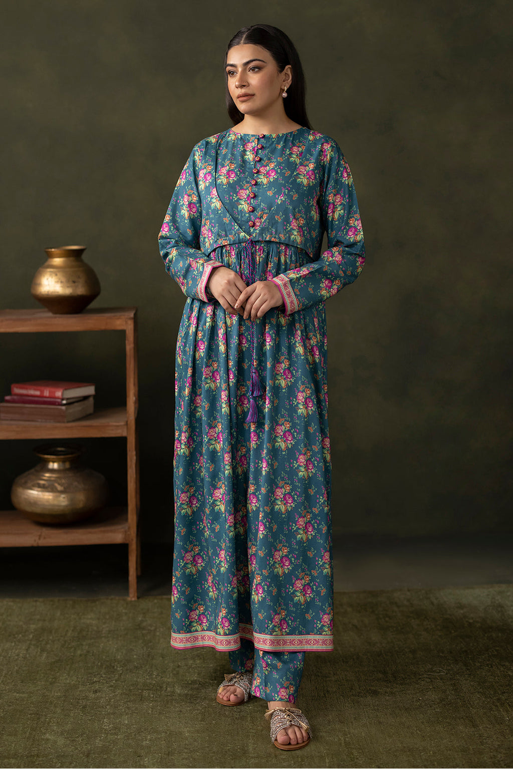 Zellbury | Unstitched 2 Piece Viscose | Shirt Shalwar - 0261 - Libasekhas