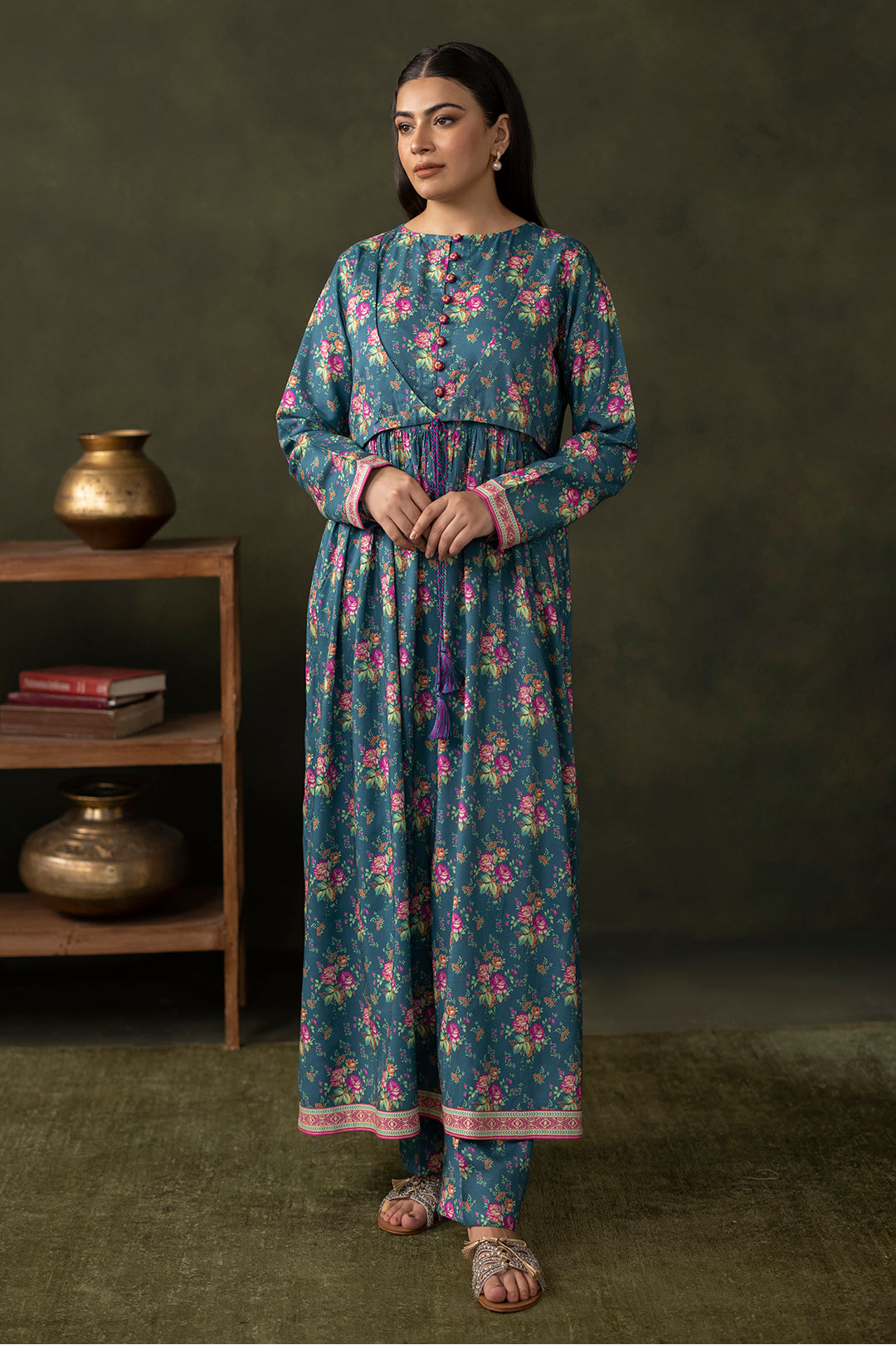 Zellbury | Unstitched 2 Piece Viscose | Shirt Shalwar - 0261 - Libasekhas