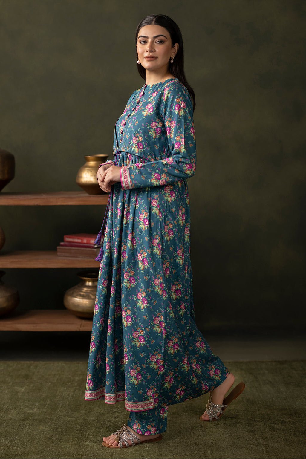 Zellbury | Unstitched 2 Piece Viscose | Shirt Shalwar - 0261 - Libasekhas
